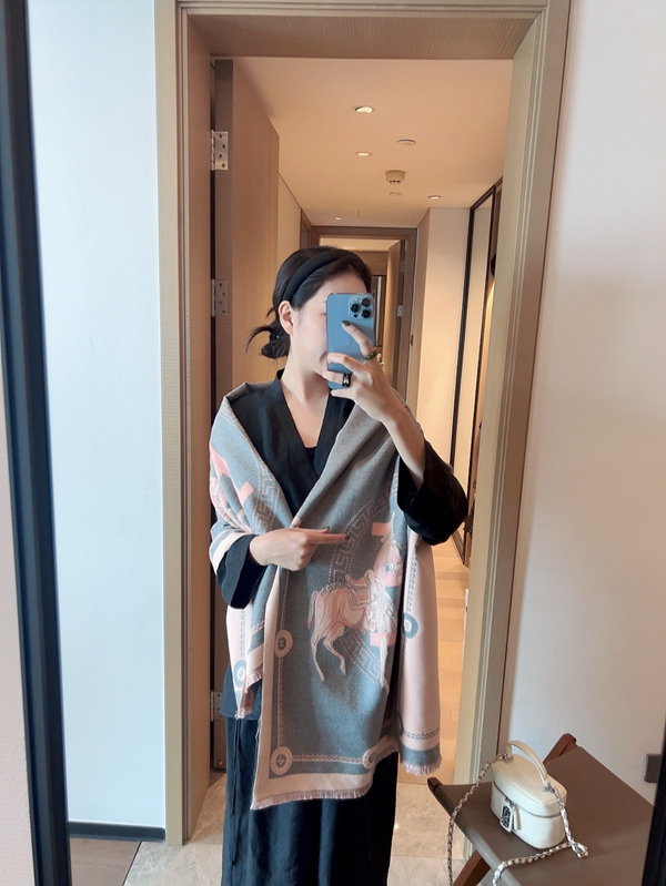 ブランドマフラー着用イメージ